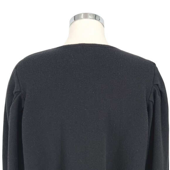 Express Black Puff Sleeve Open Cardigan Sweater Size XL - Picture 6 of 10